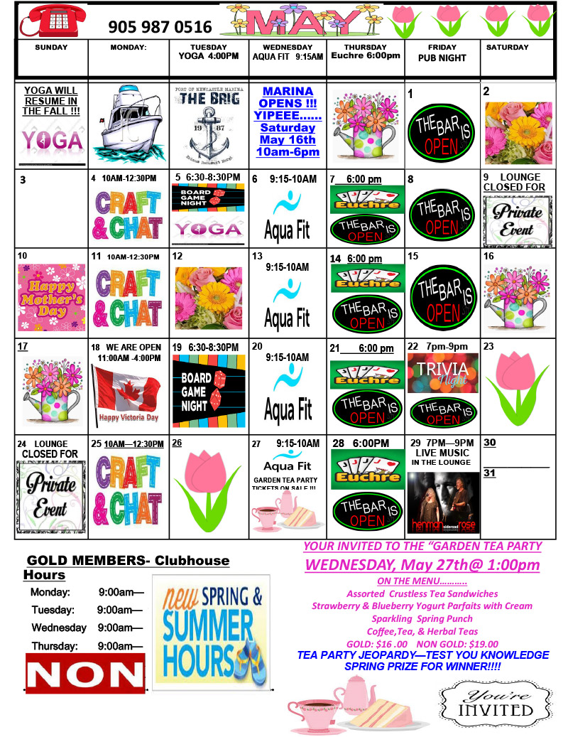 MONTHLY SCHEDULE