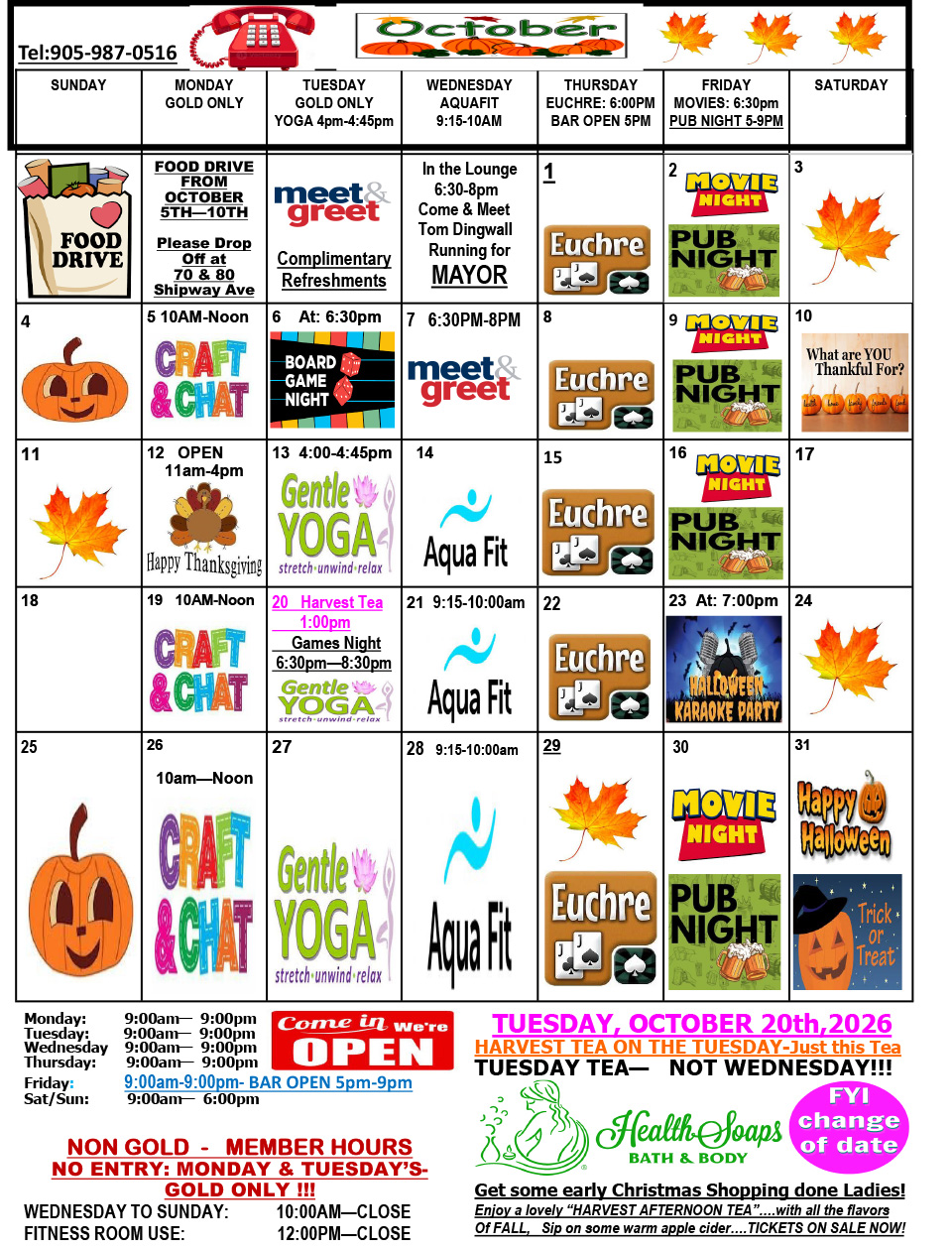 MONTHLY SCHEDULE